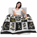 appalachian state mountaineers mickey minnie black white blanket best selling