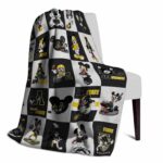 appalachian state mountaineers mickey minnie black white blanket best selling