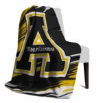 appalachian state mountaineers paint streaks black white blanket best selling