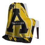 appalachian state mountaineers splatter effect black blanket top rated