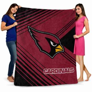arizona cardinals diagonal stripes red blanket fashion forward