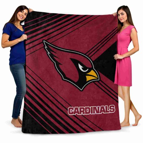 arizona cardinals diagonal stripes red blanket fashion forward