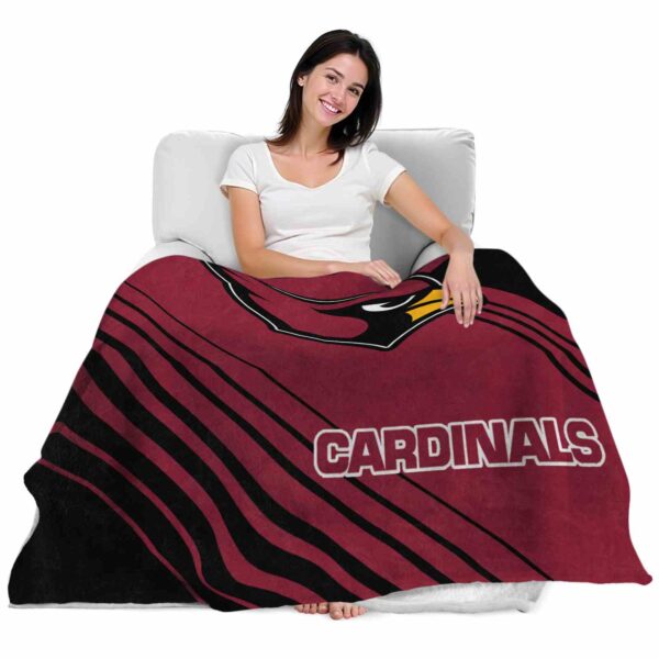arizona cardinals diagonal stripes red blanket latest model