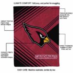 arizona cardinals diagonal stripes red blanket new arrival