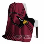 arizona cardinals diagonal stripes red blanket top rated