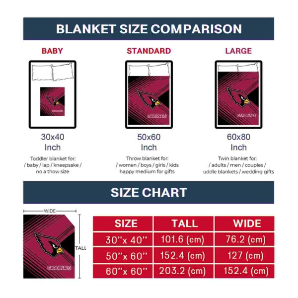 arizona cardinals diagonal stripes red blanket trendy
