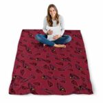 arizona cardinals diehard fans red blanket high quality
