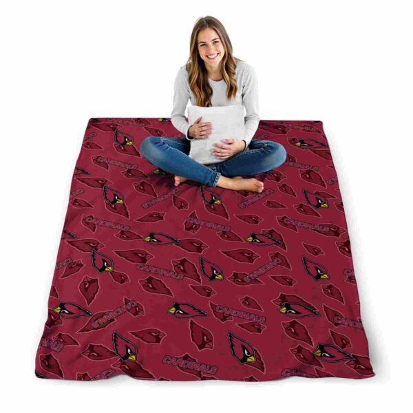 arizona cardinals diehard fans red blanket high quality