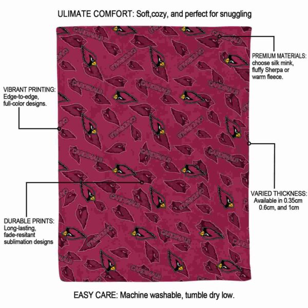 arizona cardinals diehard fans red blanket new arrival