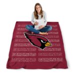 arizona cardinals fan pride red blanket high quality