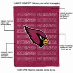 arizona cardinals fan pride red blanket new arrival