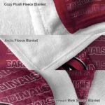 arizona cardinals fan pride red blanket premium grade