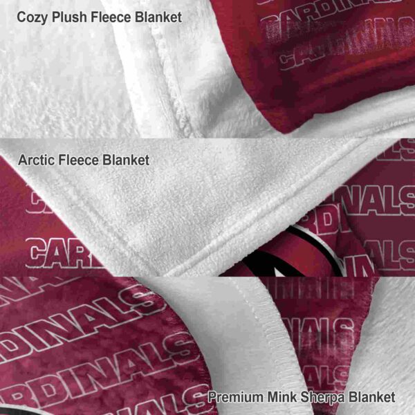 arizona cardinals fan pride red blanket premium grade