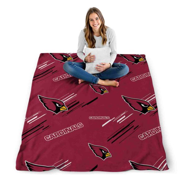arizona cardinals fan spirit red blanket high quality