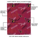 arizona cardinals fan spirit red blanket new arrival