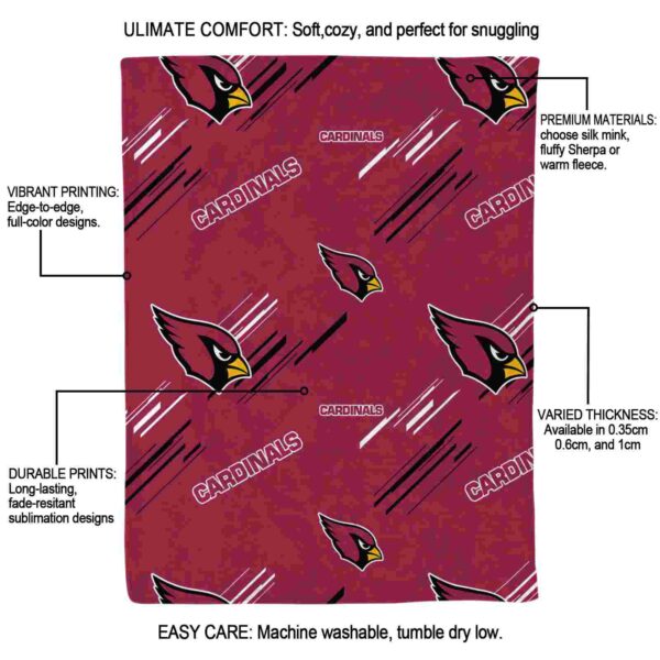 arizona cardinals fan spirit red blanket new arrival