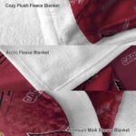 arizona cardinals fan spirit red blanket premium grade