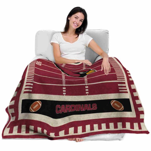 arizona cardinals football field red blanket latest model
