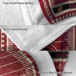 arizona cardinals football field red blanket premium grade