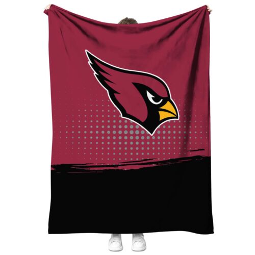 arizona cardinals gradient dots red blanket best selling