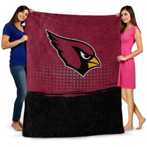 arizona cardinals gradient dots red blanket fashion forward