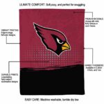 arizona cardinals gradient dots red blanket new arrival