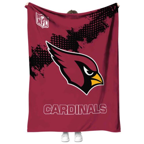 arizona cardinals grunge texture red blanket best selling
