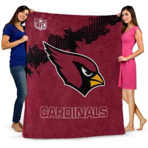 arizona cardinals grunge texture red blanket fashion forward