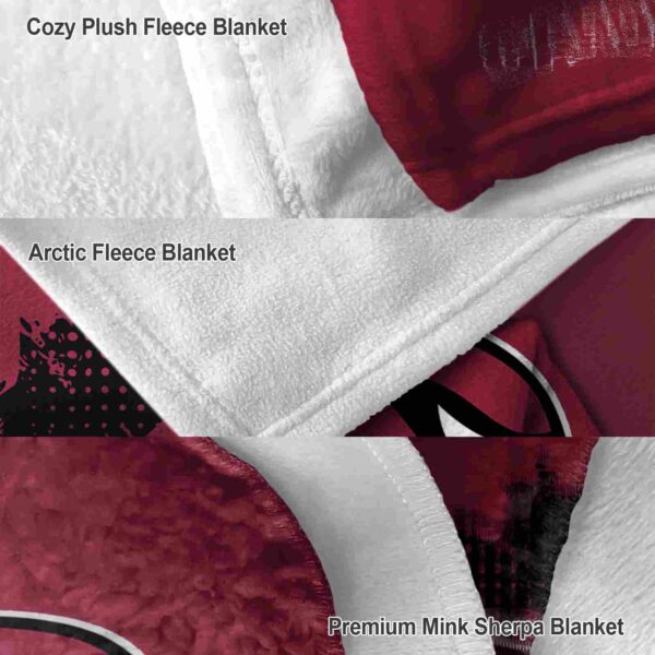 arizona cardinals grunge texture red blanket premium grade