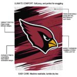 arizona cardinals paint streaks red white blanket new arrival
