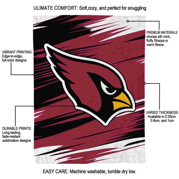 arizona cardinals paint streaks red white blanket new arrival