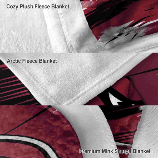 arizona cardinals paint streaks red white blanket premium grade