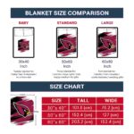 arizona cardinals paint streaks red white blanket trendy