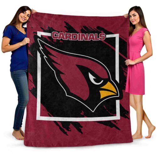 arizona cardinals splatter effect red blanket fashion forward