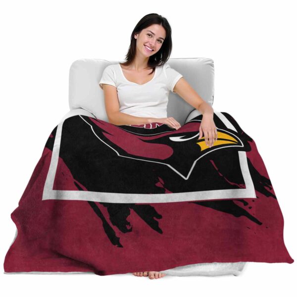 arizona cardinals splatter effect red blanket latest model