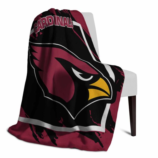 arizona cardinals splatter effect red blanket top rated