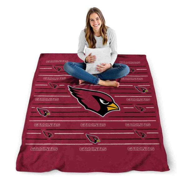arizona cardinals striped pattern red blanket high quality