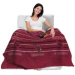 arizona cardinals striped pattern red blanket latest model