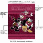 arizona cardinals three musketeers red blanket new arrival