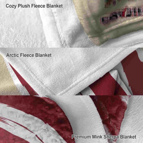 arizona coyotes brushstrokes red white blanket premium grade