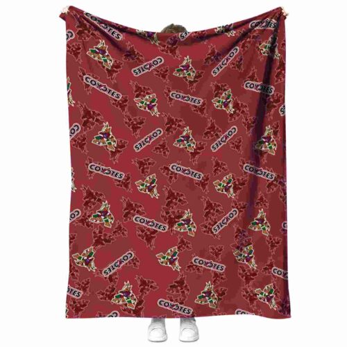 arizona coyotes diehard fans red blanket best selling