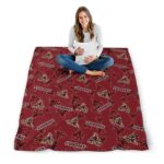 arizona coyotes diehard fans red blanket best selling