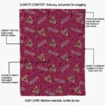 arizona coyotes diehard fans red blanket best selling