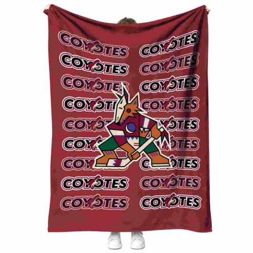 arizona coyotes fan pride red blanket best selling
