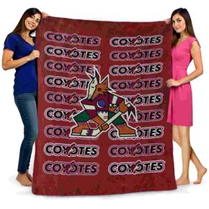 arizona coyotes fan pride red blanket fashion forward
