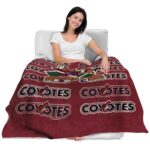 arizona coyotes fan pride red blanket best selling