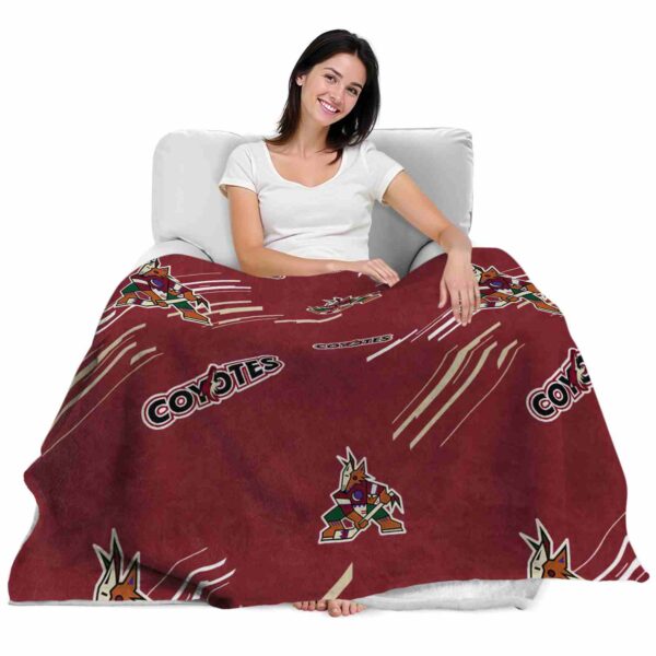 arizona coyotes fan spirit red blanket latest model
