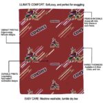 arizona coyotes fan spirit red blanket new arrival