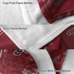 arizona coyotes fan spirit red blanket premium grade