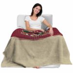 arizona coyotes gradient dots red blanket latest model